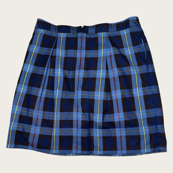 Lands’ End Blue, Yellow, Red, & Black Plaid Tartan Skorts Girls Size 16 - Picture 4 of 7